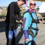 Lash sky diving in St Pete, Florida
