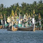 java boats at Negara, Bali