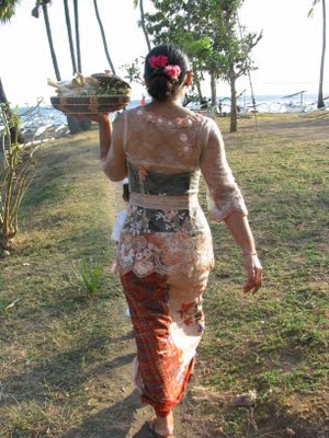 Balinese Hindu Ceremony offerings