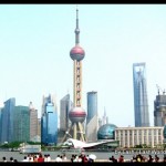 View of Pudong skyscrapers, Shanghai China