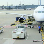 airplane in prep for flying