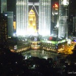 Petronas Twin Towers at night