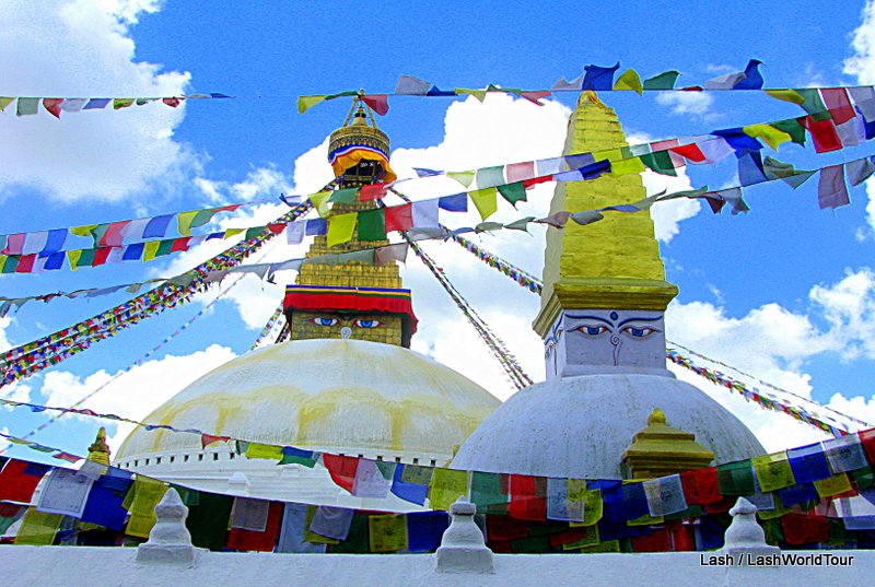photos of Tibetan temples include Boudhnath Stupa - Kathmandu - Nepal