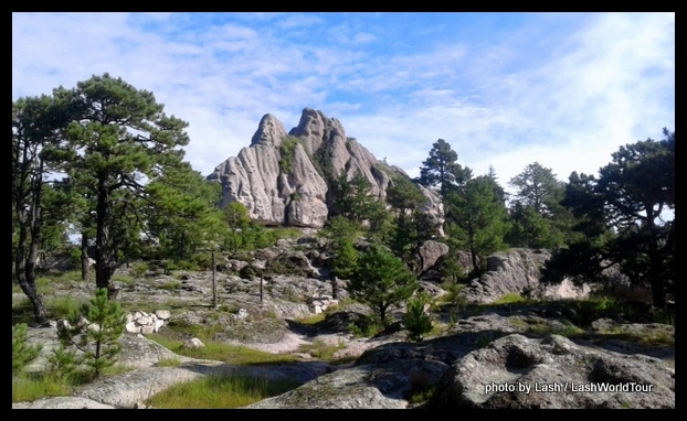 beautiful rock formations near Creel
