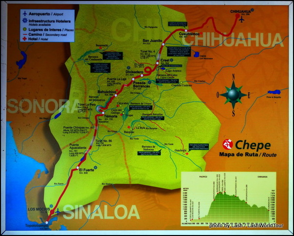route of El Chepe