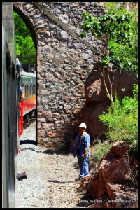 El Chepe passing through one of 87 tunnels