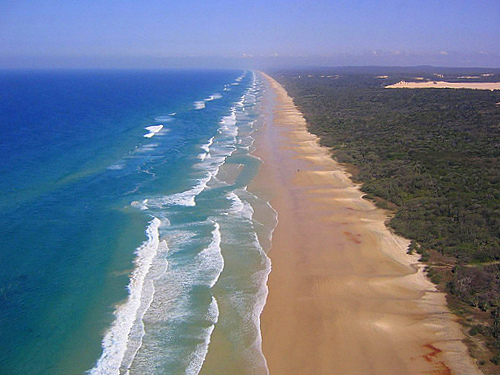 Fraser Island aerial view