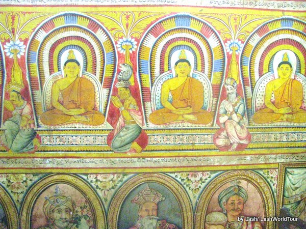 Kandy Sri Lanka- temple wall paintings