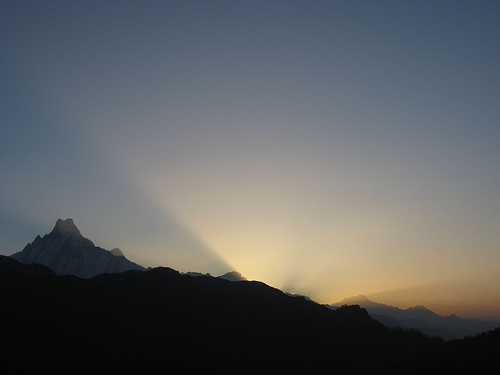 Sunrise over Himalayas- Go Backpacking