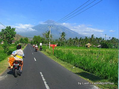 Mt Agung from Amed road- Bali