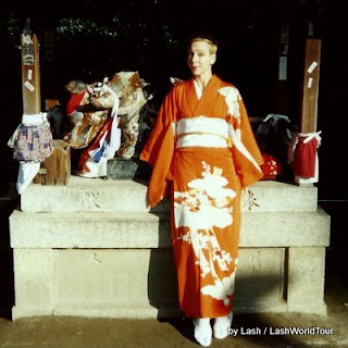 Lash+in+orange+kimono