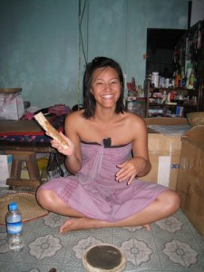 Connie Hum in Burma, 2005