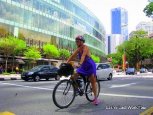 Lash cycling in Kuala Lumpur