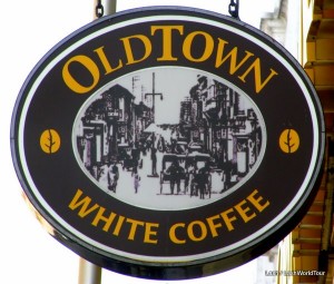 Old Town White Coffee sign, Malaysia