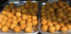 Rice balls with red bean paste or peanuts- Penang