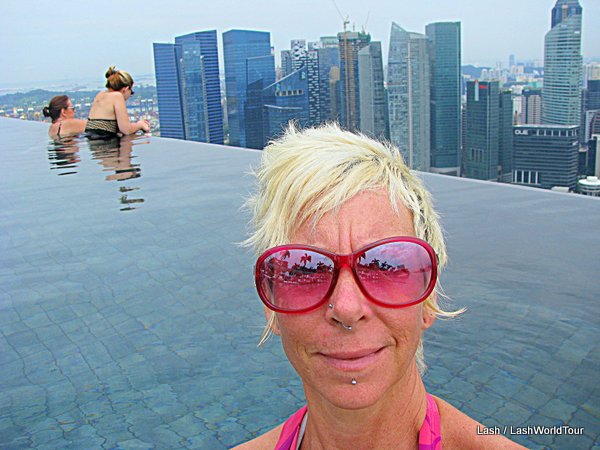 Marina Bay Sands SkyPark Infinity Pool Views- Lash / LashWorldTour