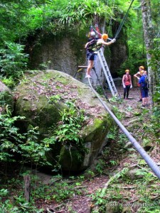Lash on cable walk - Jungle Canopy Adventure - Langkawi
