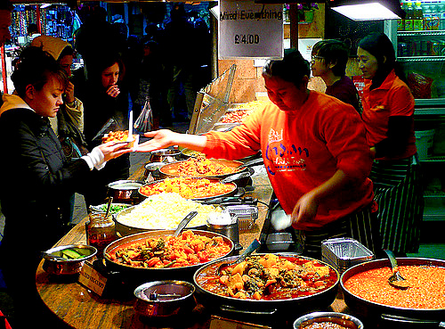 food stalls - Camden Markets - London