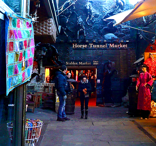 horse stalls market area  - Camden Markets - London