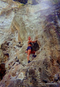 LashWorldTour -  Rock climbing - Tonsai - Krabi - Thailand