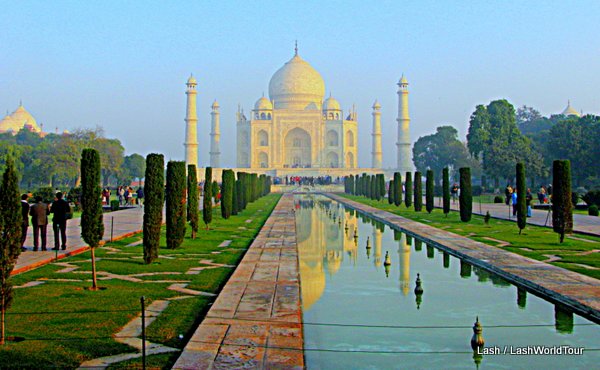 one of 12 views of the Taj Mahal