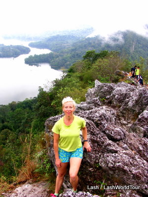 LashWorldTour hiking Dragon's Backbone - Malaysia