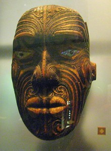 maori mask at Auckland Museum