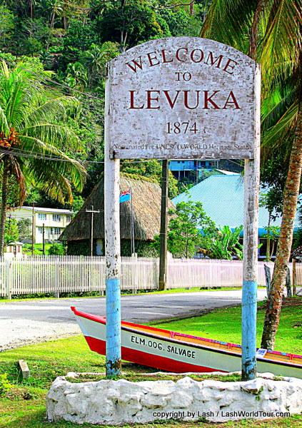 photos of levuka fiji include this welcome sign