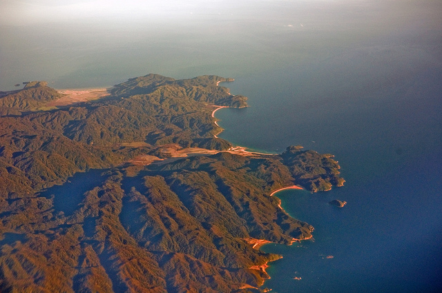 Abel Tasman National Park from the air - photo by Phillip Capper on Flickr CC
