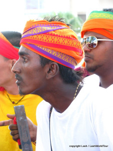 Indian drummers at Thaipusam Festival - Penang - Malaysia