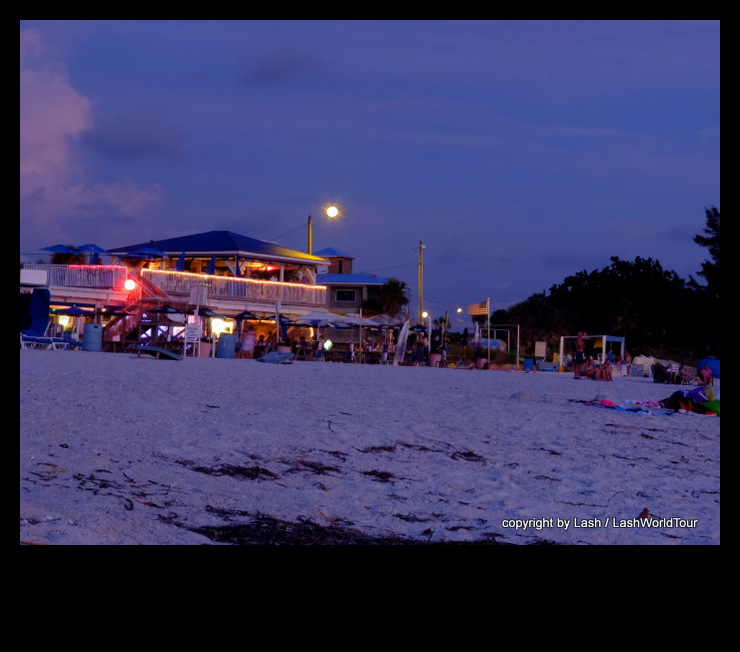 beach bar at twilight - Sunset Beach
