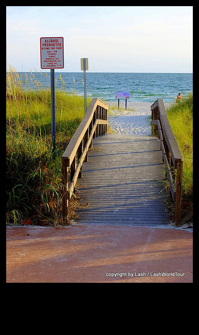 walkway to Sunset Beach - Florida