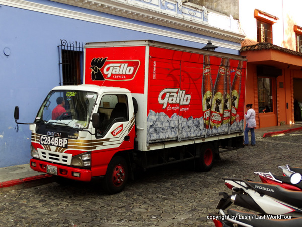 delivery truck in Antigua