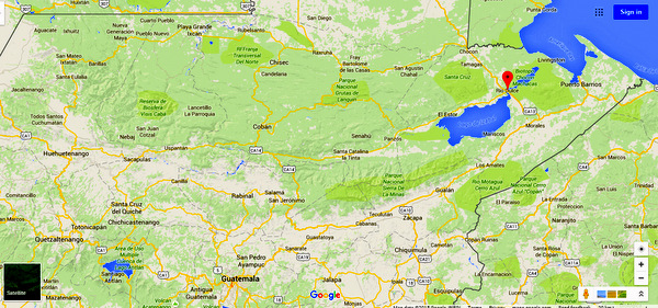 Google map of Guatemala