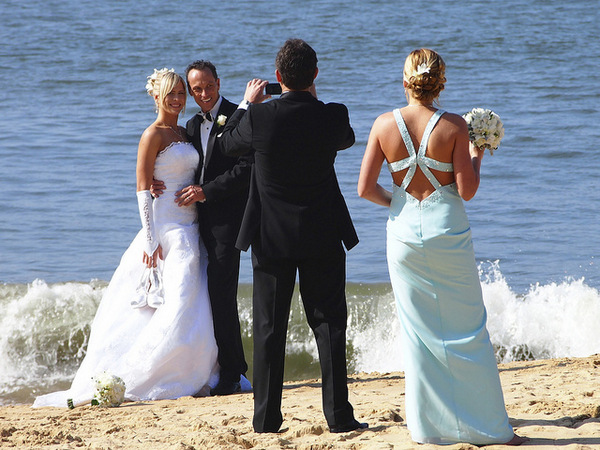 beach wedding - photo by bazzat2003 on Flickr CC