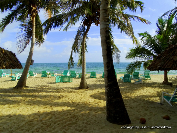 pretty golden beach at Placencia - Belize