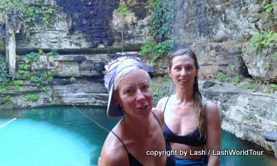 Lash & Amber in cenote