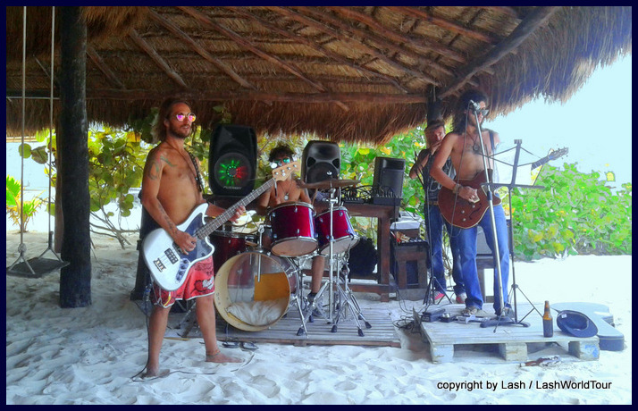 Live Heavy Rock Band at Tulum Beach