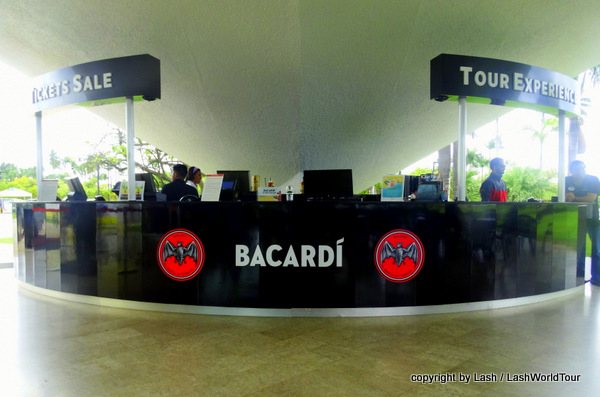 Bacardi Rum Factory Tour Review - check in counter