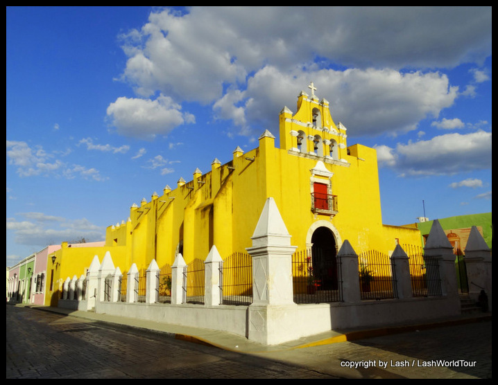 Historic church in Campeche 