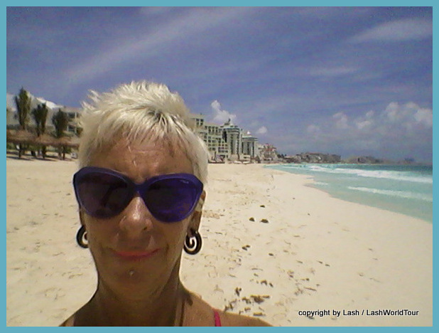 Lash on Cancun Beach