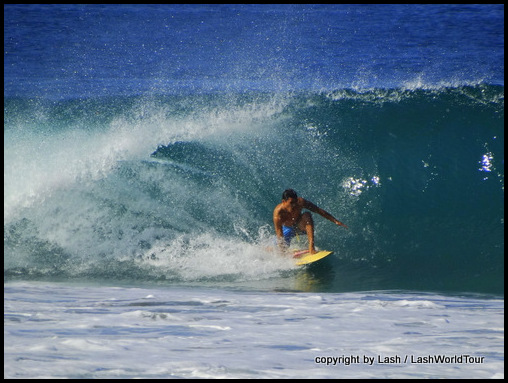 surfer at Puerto Escondido