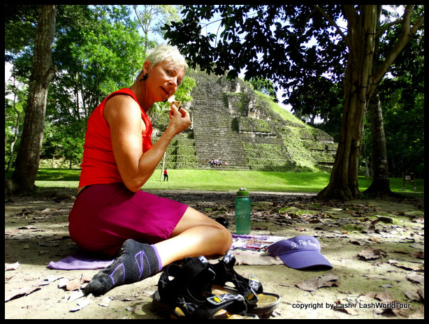 picnic at Tikal Mayan ruins - Guatemala-001
