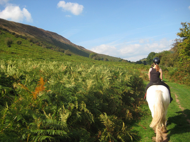 horse back riding in Wales - photo by Marcus Povey on Flckr CC