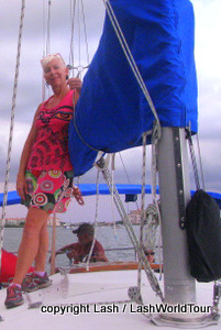 Lash sailing in Boca Ciega Bay
