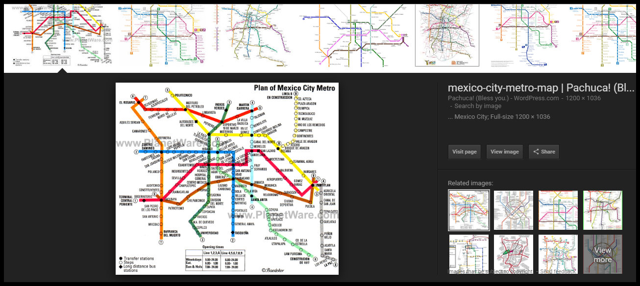 Mexico city metro map