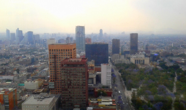View of Mexico City from Latin Americana Tower