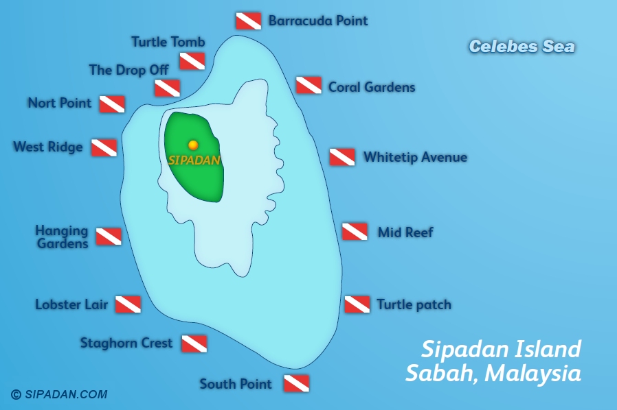 Sipadan-Dive-Site-Map