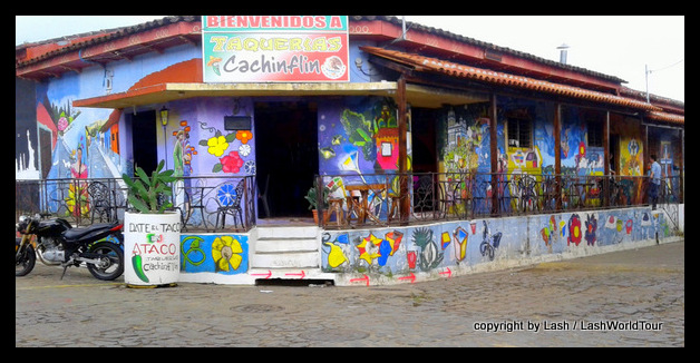 colorful murals in Ataco - Ruta de Flores - El Salvador