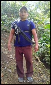 Carlos - our 7 waterfalls tour guide - all set with machete